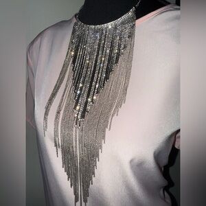 Thalia Sodi Silver Statement Necklace